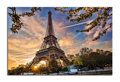 Fototapeta Oblaky nad Eiffelovou vežou 24773